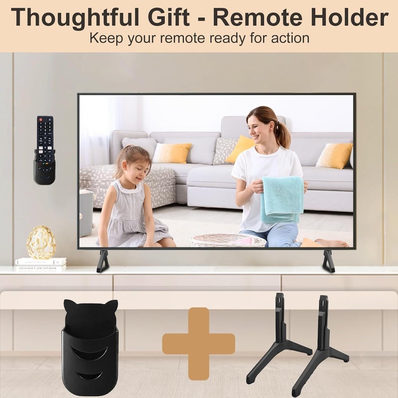 Maozhren TV Stand for Samsung TV Legs Replacement, for UN55TU7000FXZA UN50TU7000FXZA UN58TU7000FXZA UN50TU700DFXZA UN55TU700DFXZA UN58TU700DFXZA UN50TU8000FXZA LH55BETHLGFXGO, Only for Models We Listed, Black - Image 4